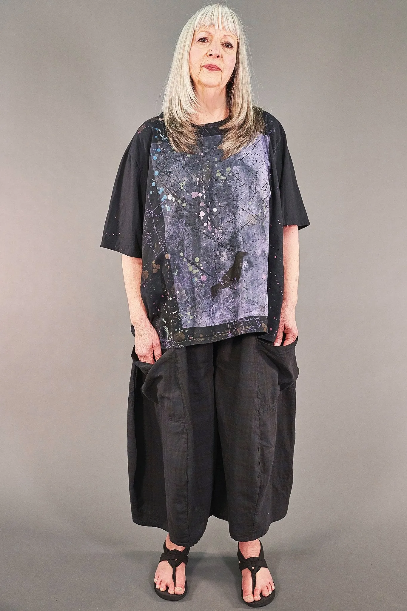 1144-s/s Simple Tee Magpie Black-P
