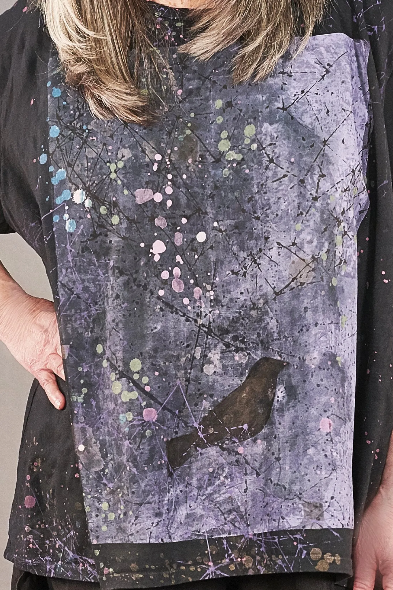 1144-s/s Simple Tee Magpie Black-P