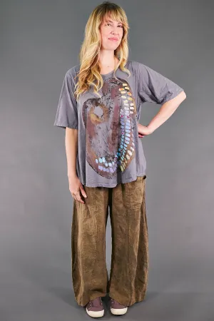 1211 Simple A-line Tee Pewter-The Artist Pallette