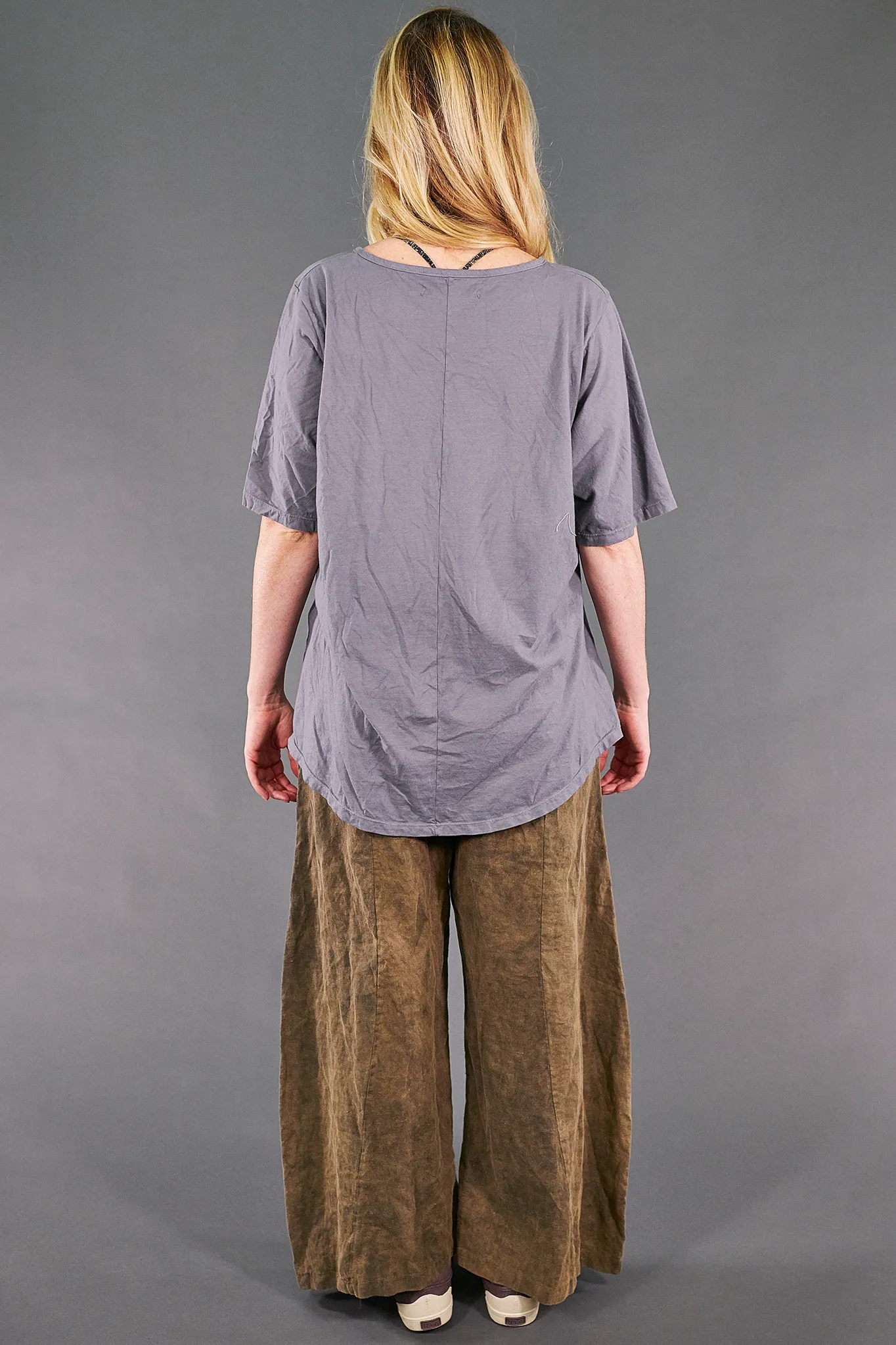 1211 Simple A-line Tee Pewter-The Artist Pallette