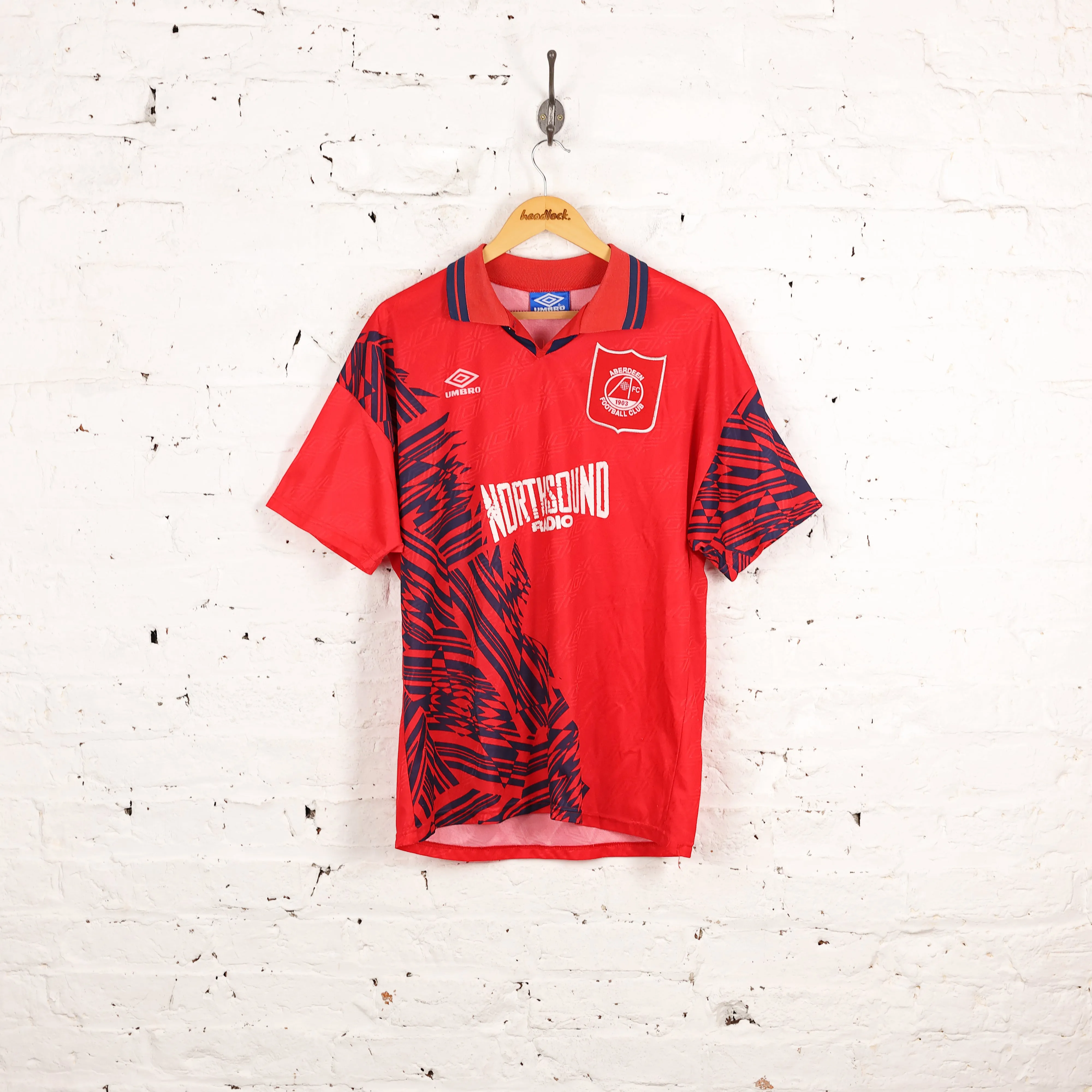 Aberdeen 1995 Umbro Home Football Shirt - Red - L