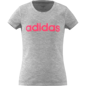 ADIDAS GIRLS ESSENTIALS LINEAR LOGO TEE