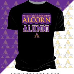 ALCORN STATE | 90s ALUMNI Black Unisex Tees (**)