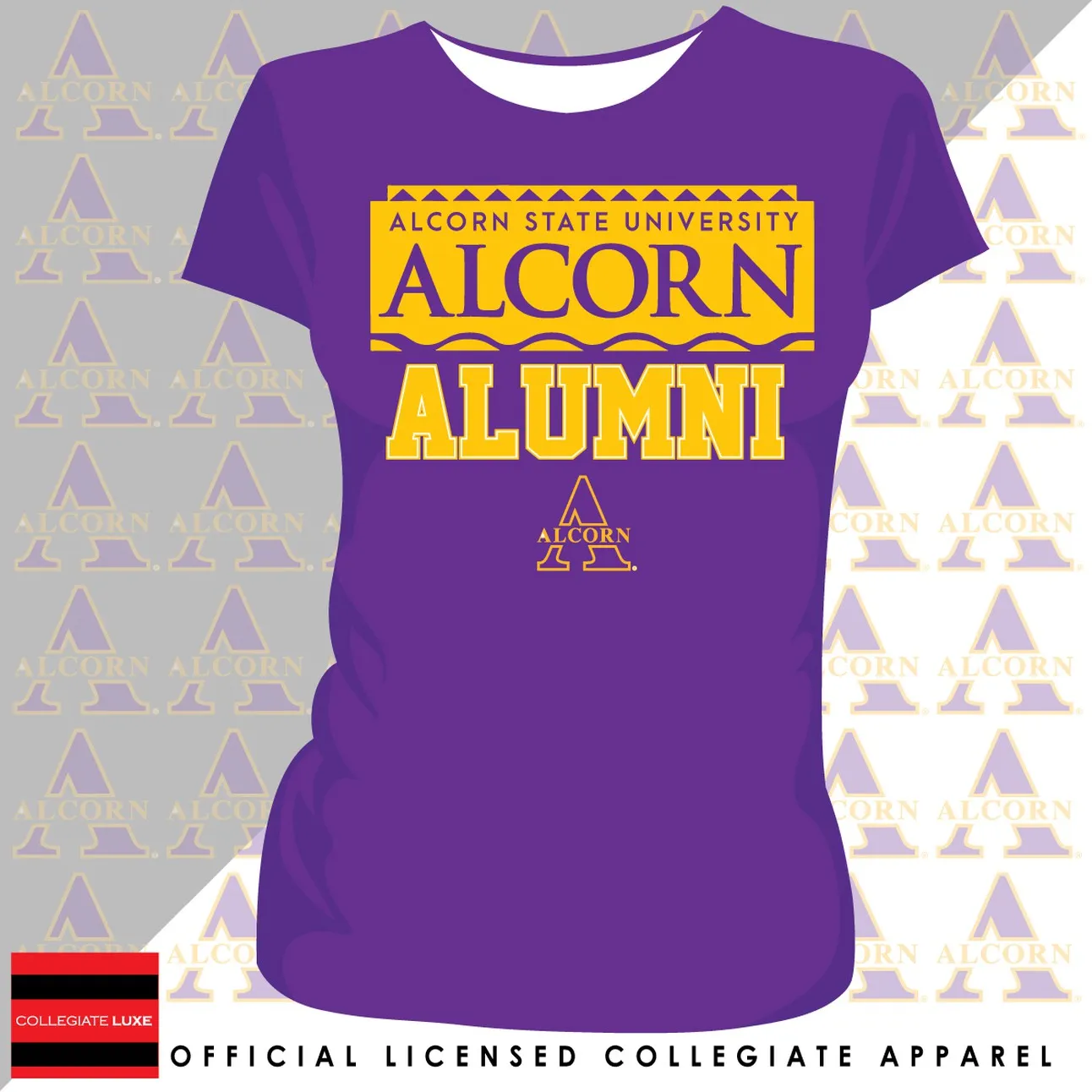ALCORN STATE | 90s ALUMNI Purple Ladies Tees (**)
