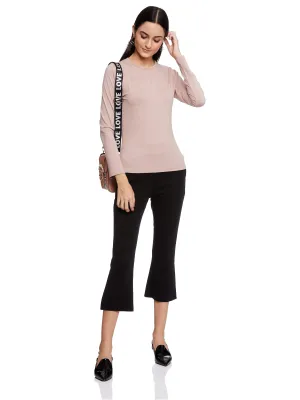 Ana Long Sleeves Skin Tee (Dusty Rose)