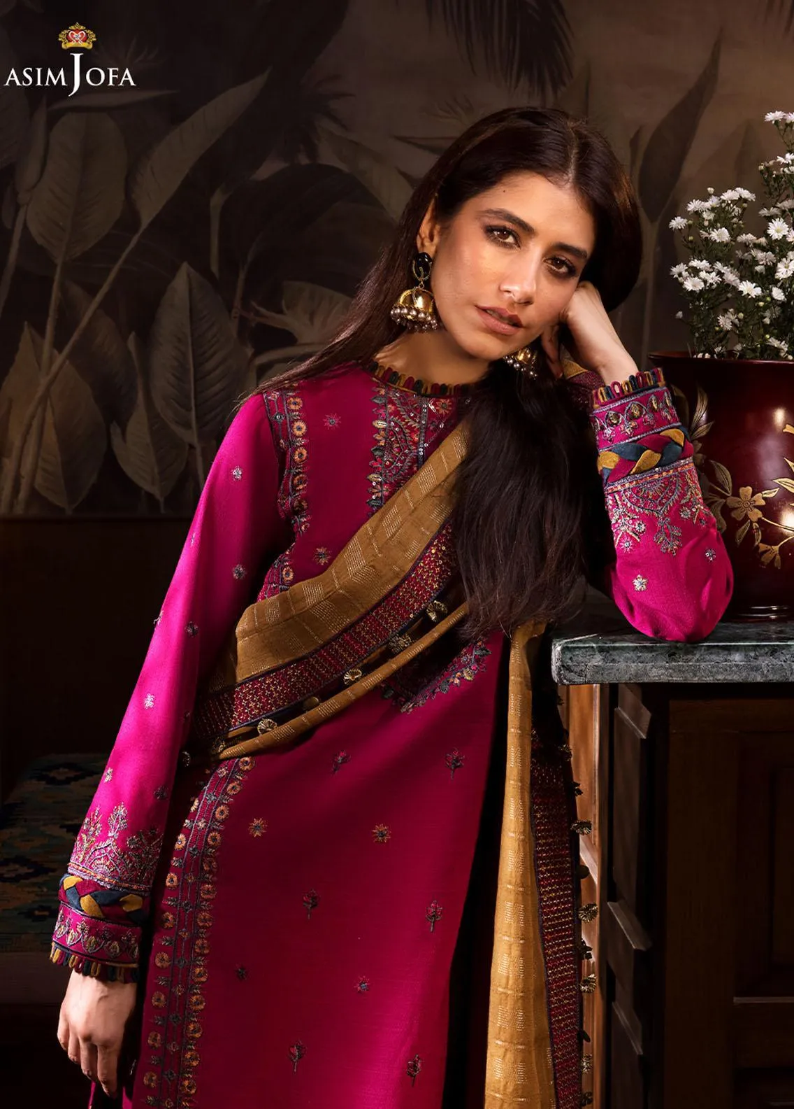 ASIM JOFA | KASHMIRI SHAWL (AJK-08)