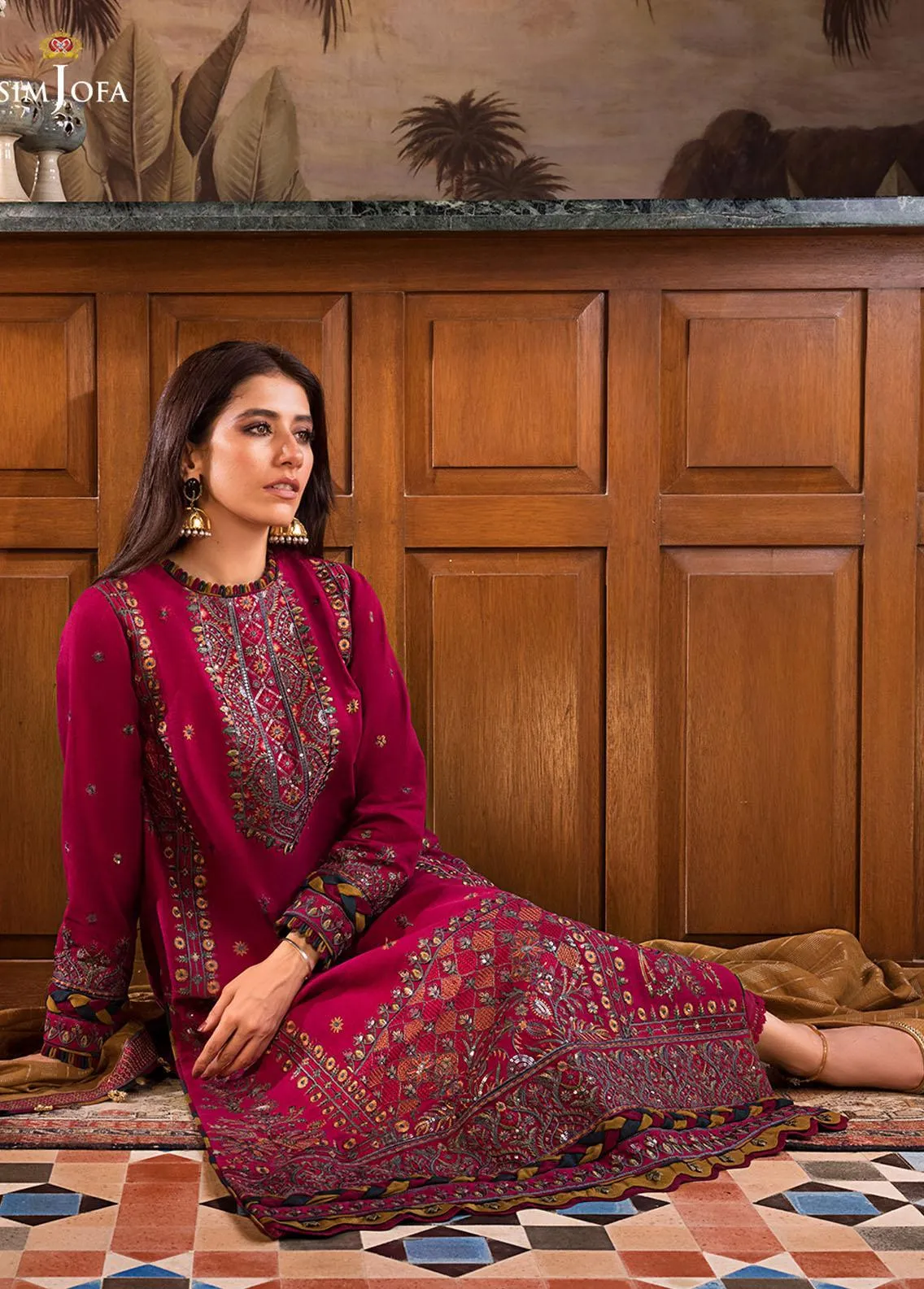 ASIM JOFA | KASHMIRI SHAWL (AJK-08)