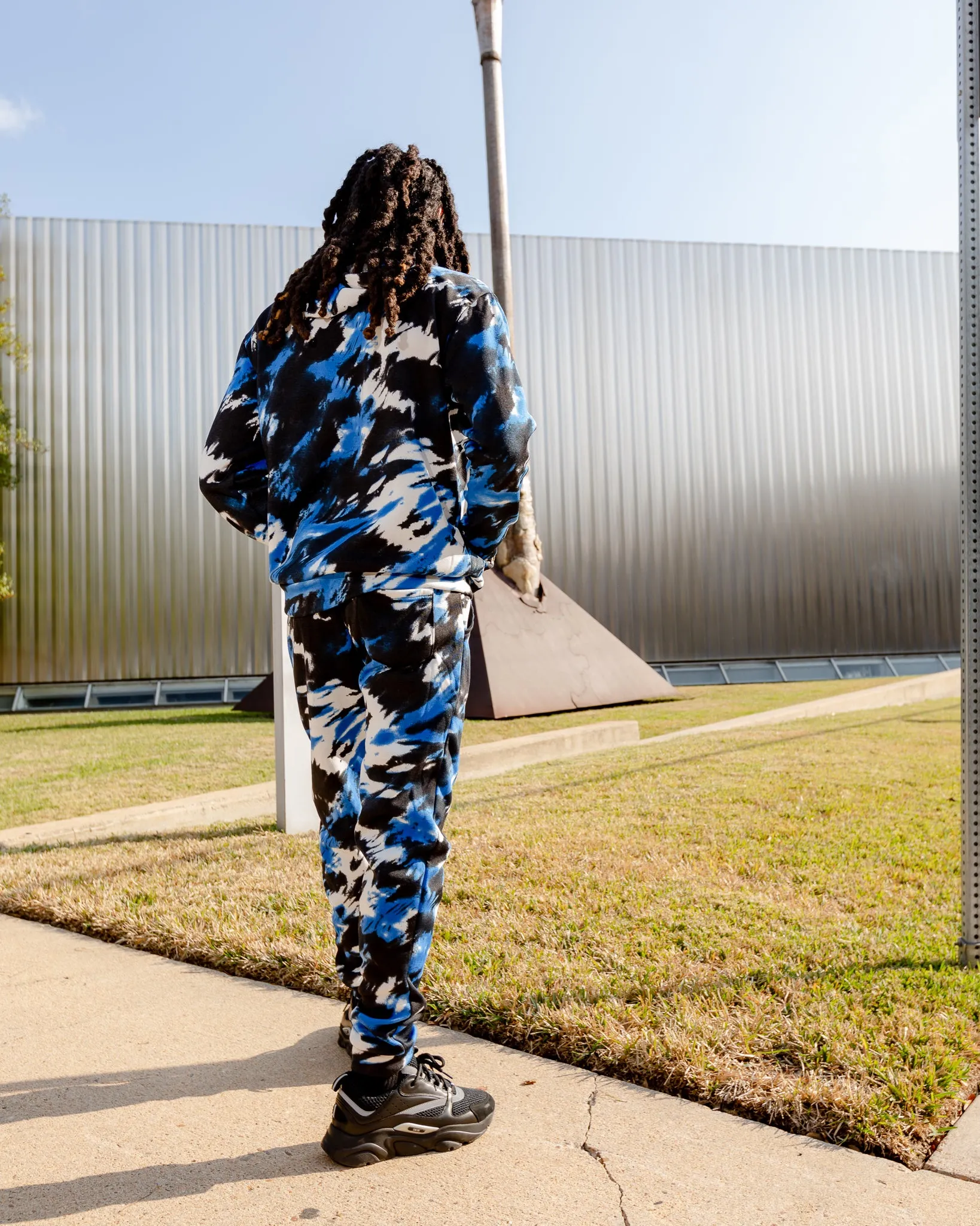 ATL (Blue Multi Hoodie Set)