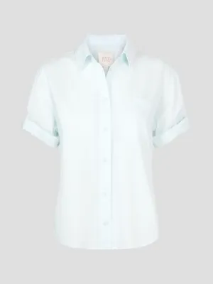 Bad Habit Short-Sleeve Shirt in Seafoam