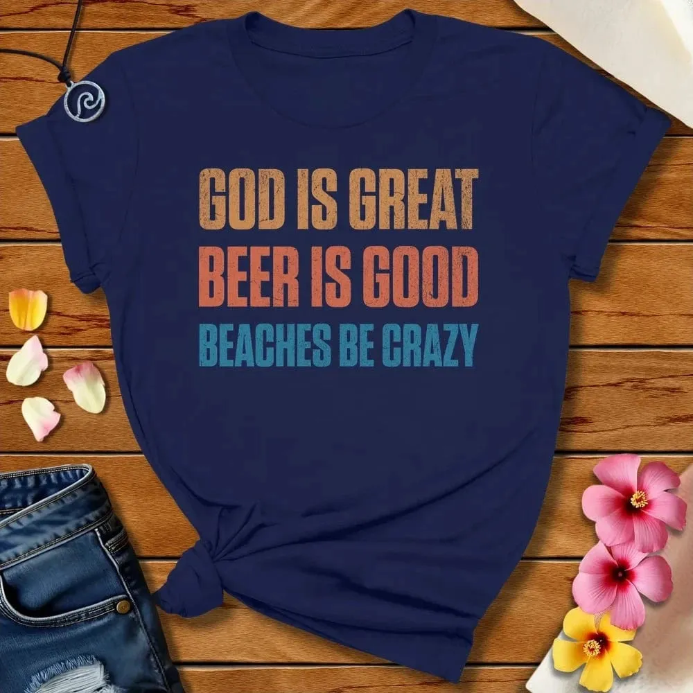 Beaches Be Crazy Tee