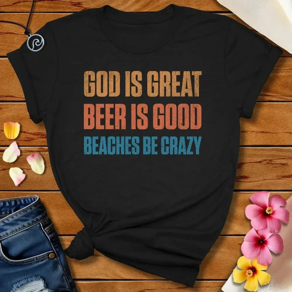 Beaches Be Crazy Tee