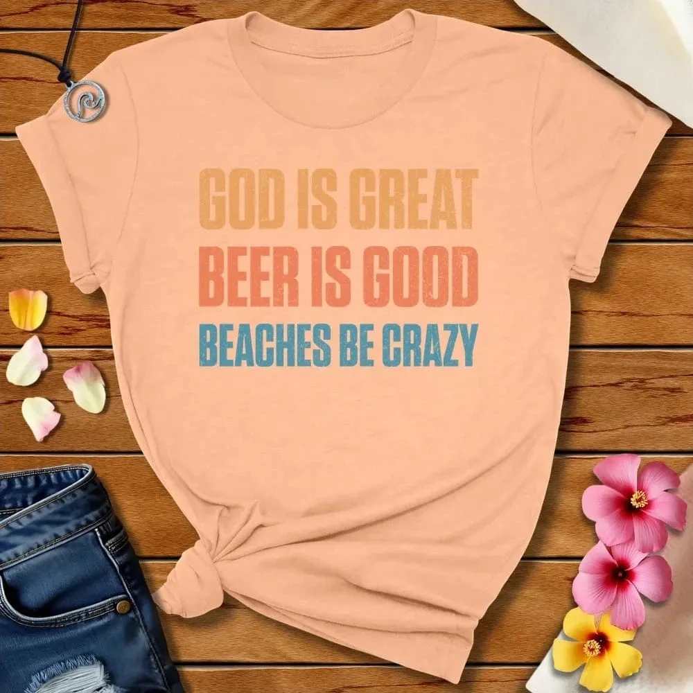 Beaches Be Crazy Tee