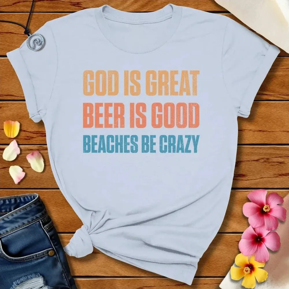 Beaches Be Crazy Tee