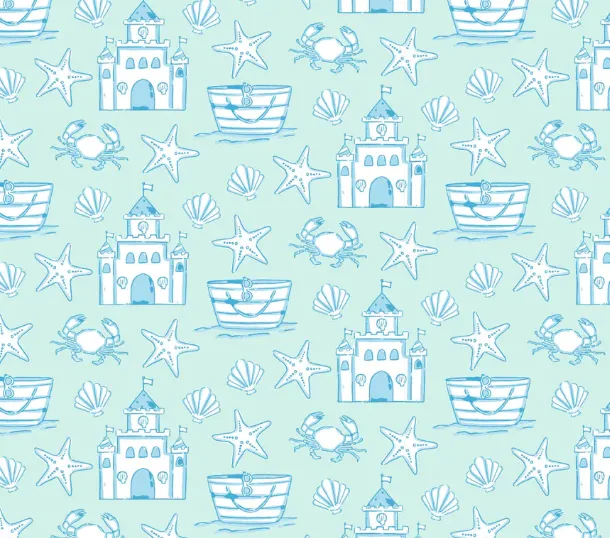 Betsy Dress | Sandcastles Blue