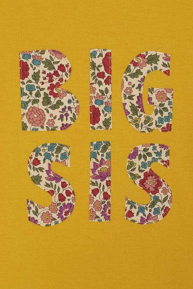 BIG SIS Yellow T-Shirt in Choice of Liberty Print