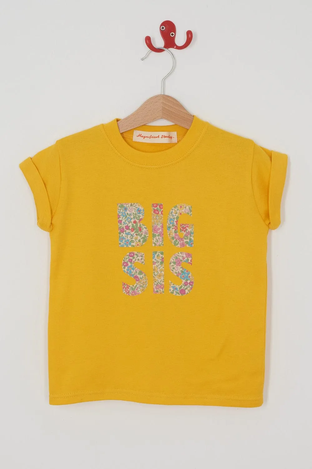 BIG SIS Yellow T-Shirt in Choice of Liberty Print