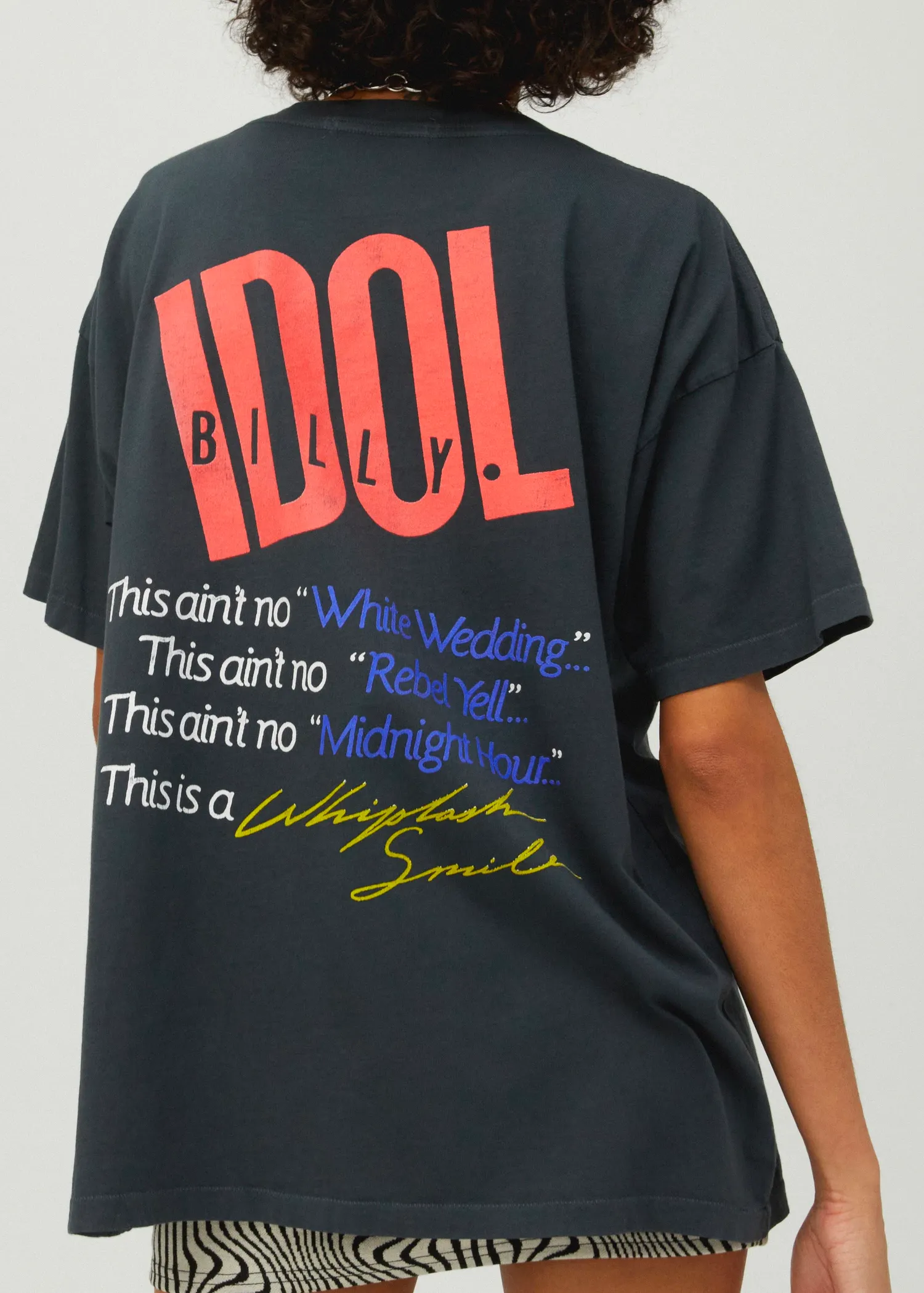 Billy Idol Whiplash Smile Merch Tee