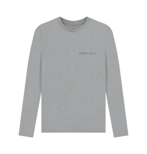 Bird   Wolf Simple Grey Long Sleeve Tee