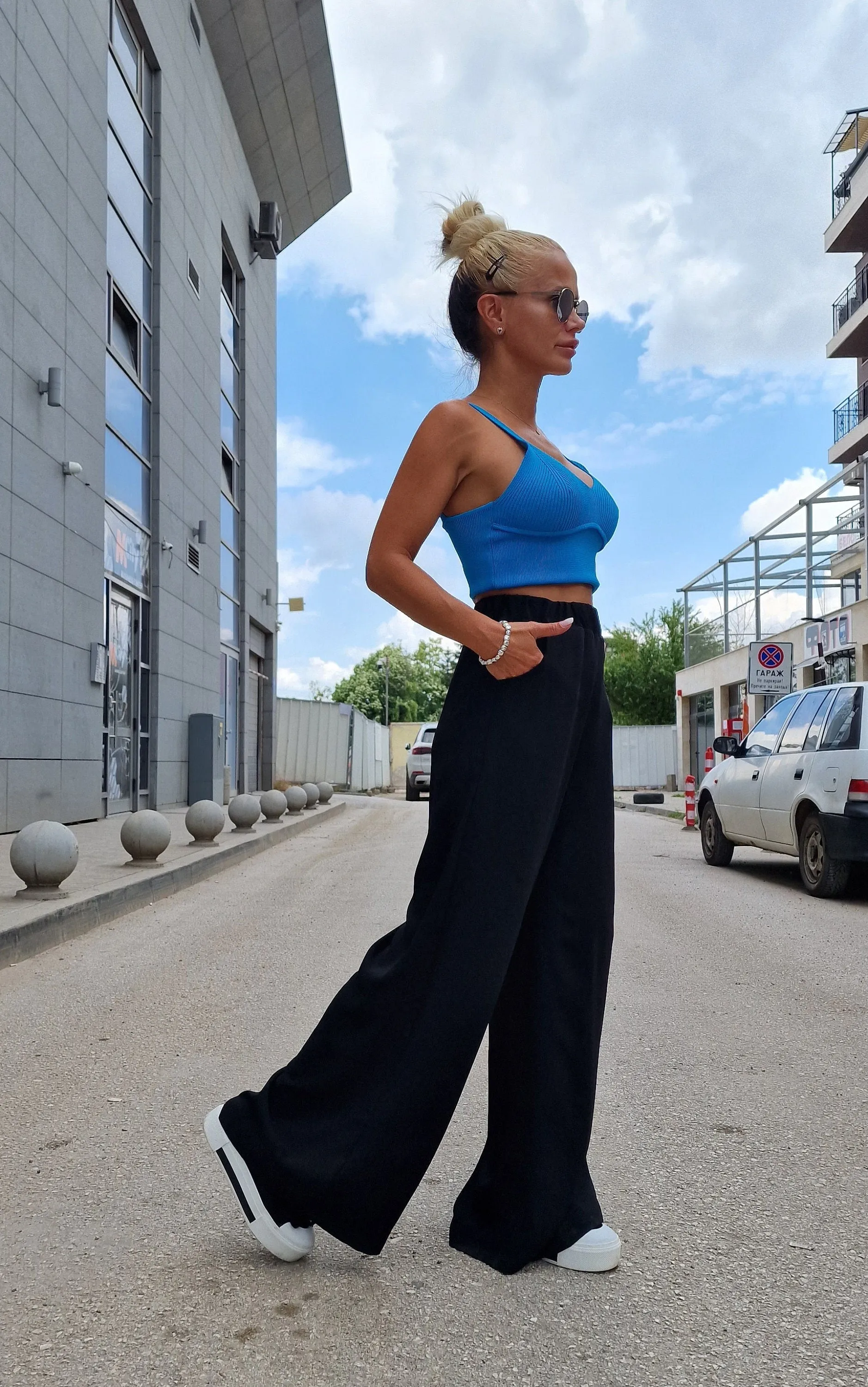 Black Pants, Long Skirt Pants, High Waist Pants, Casual Pants, Charleston Trousers, Loose Pants, Extravagant Pants, Avant-garde trousers