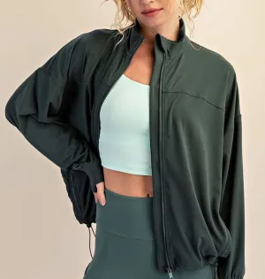 Bomber Active Jacket: Evergreen