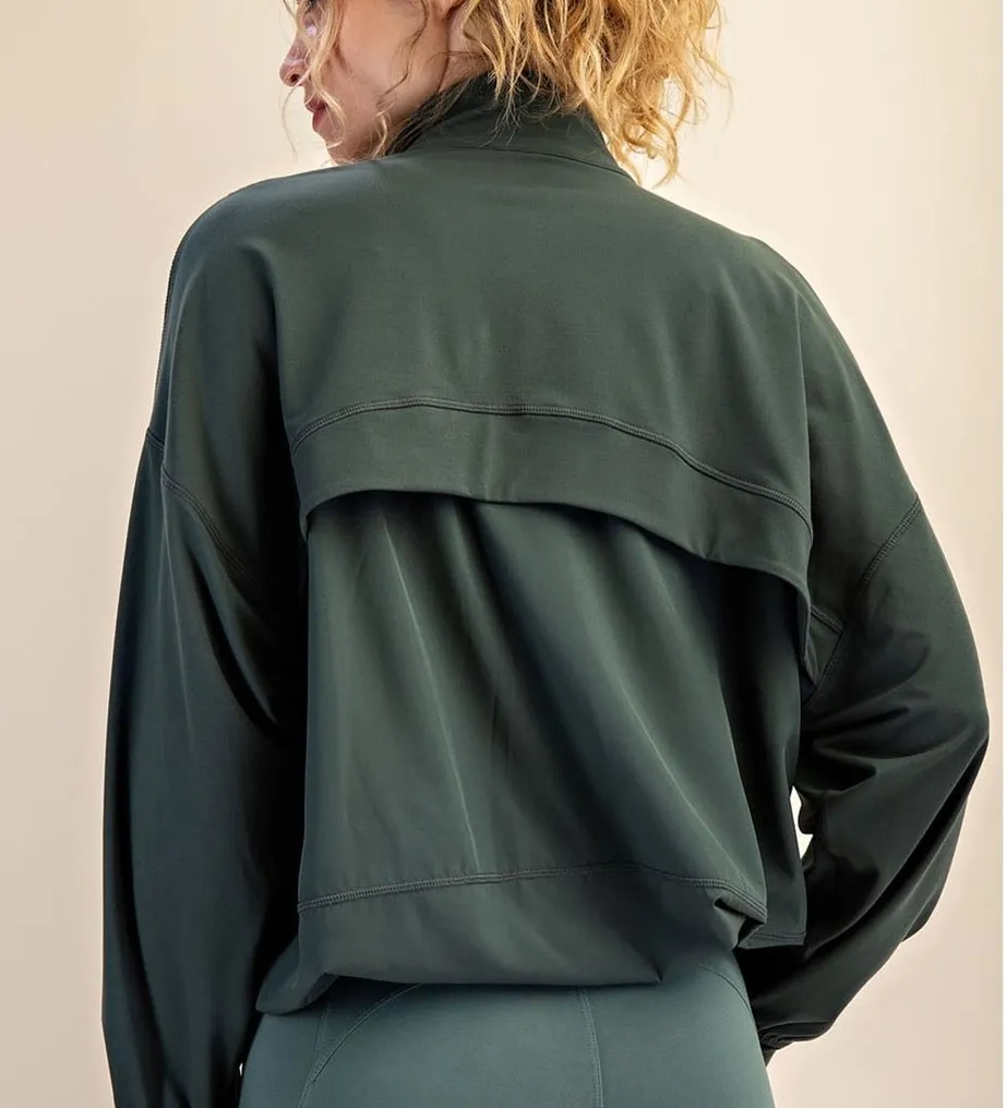 Bomber Active Jacket: Evergreen