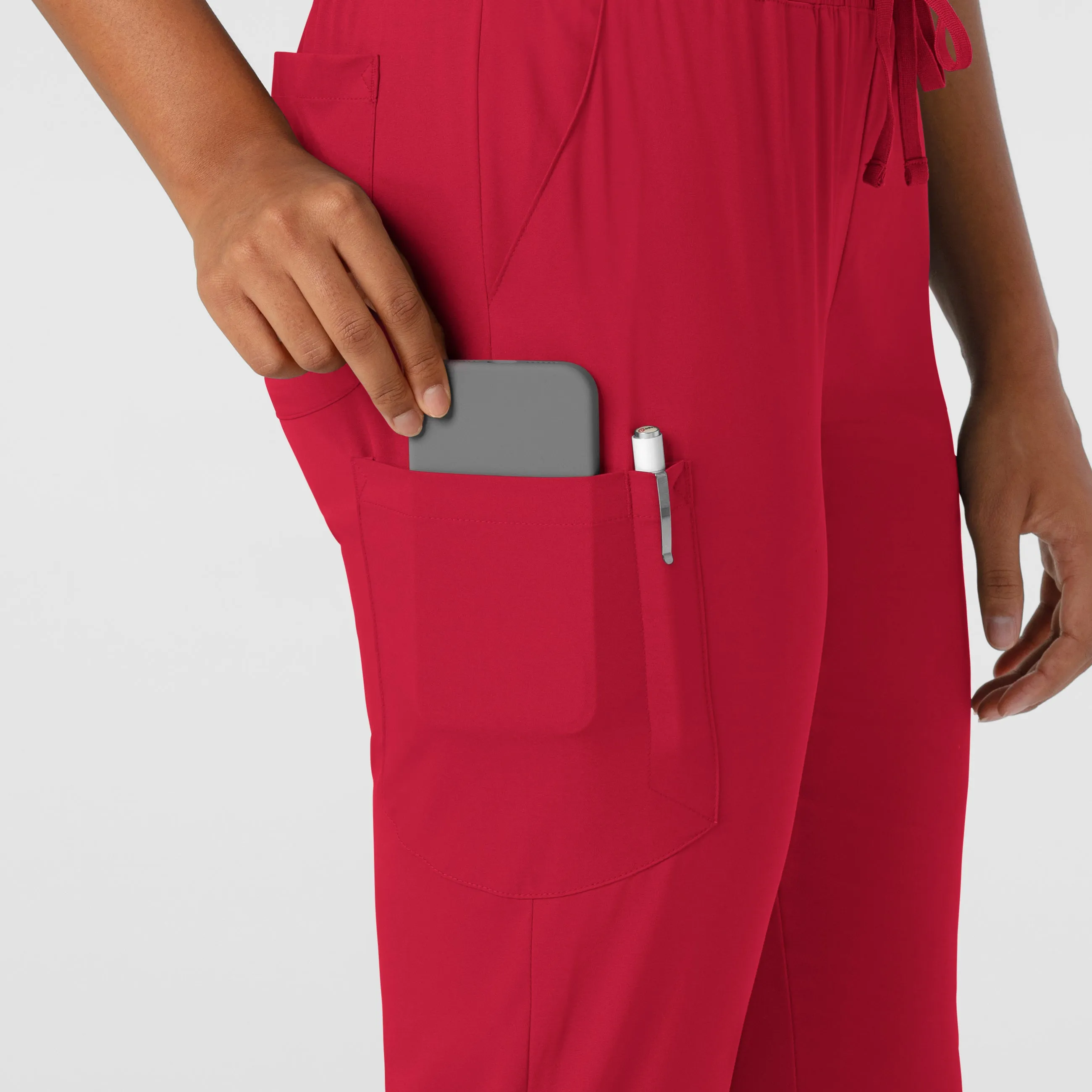 Boundless 5151 Jogger Scrub Pants Red