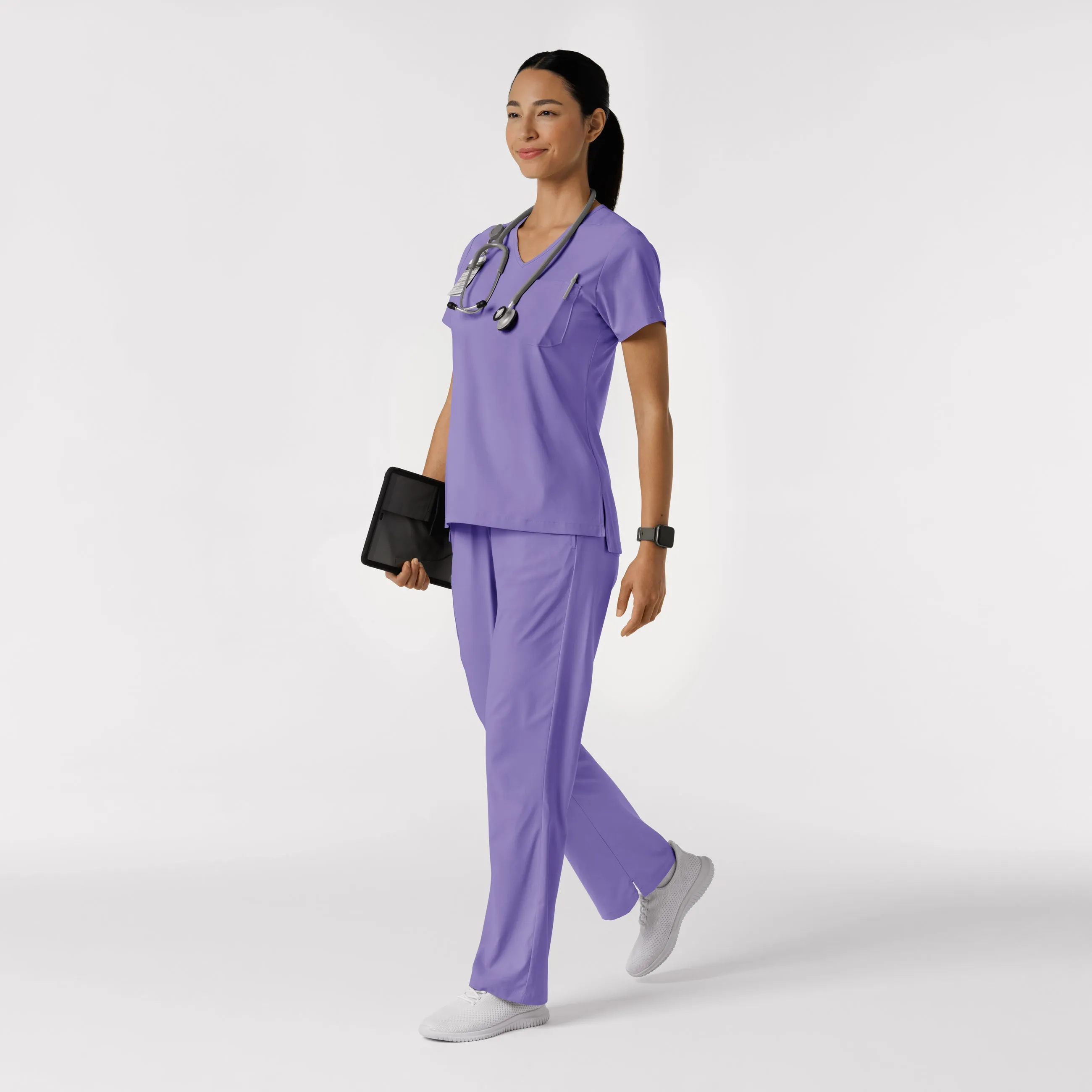 Boundless 5251 Bootcut Scrub Pants Iris Purple