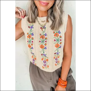 Cable Knit Vest: your Floral  Style Hug from Needful Things 🌼💀
