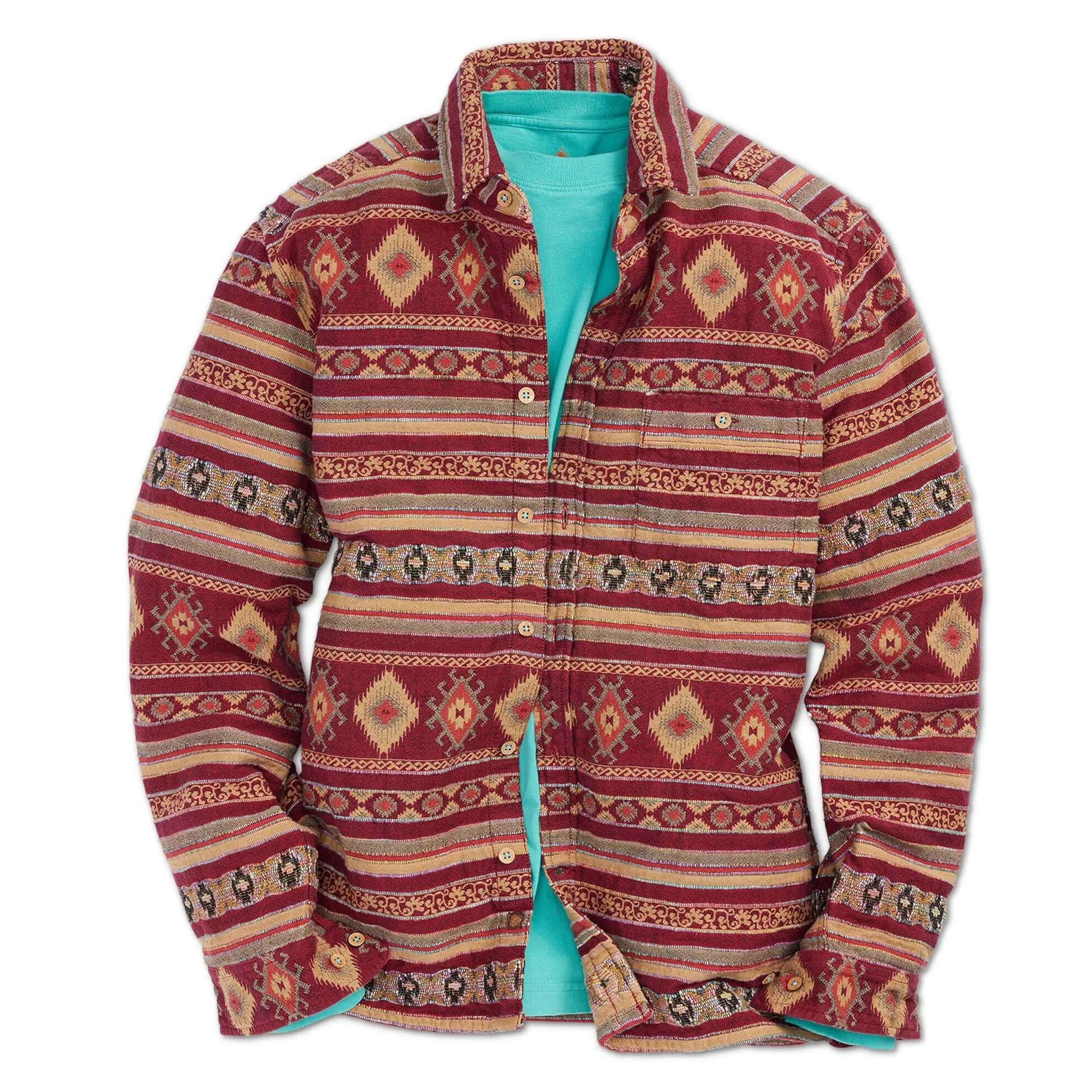Camelback Jacquard Blanket Overshirt - Tall