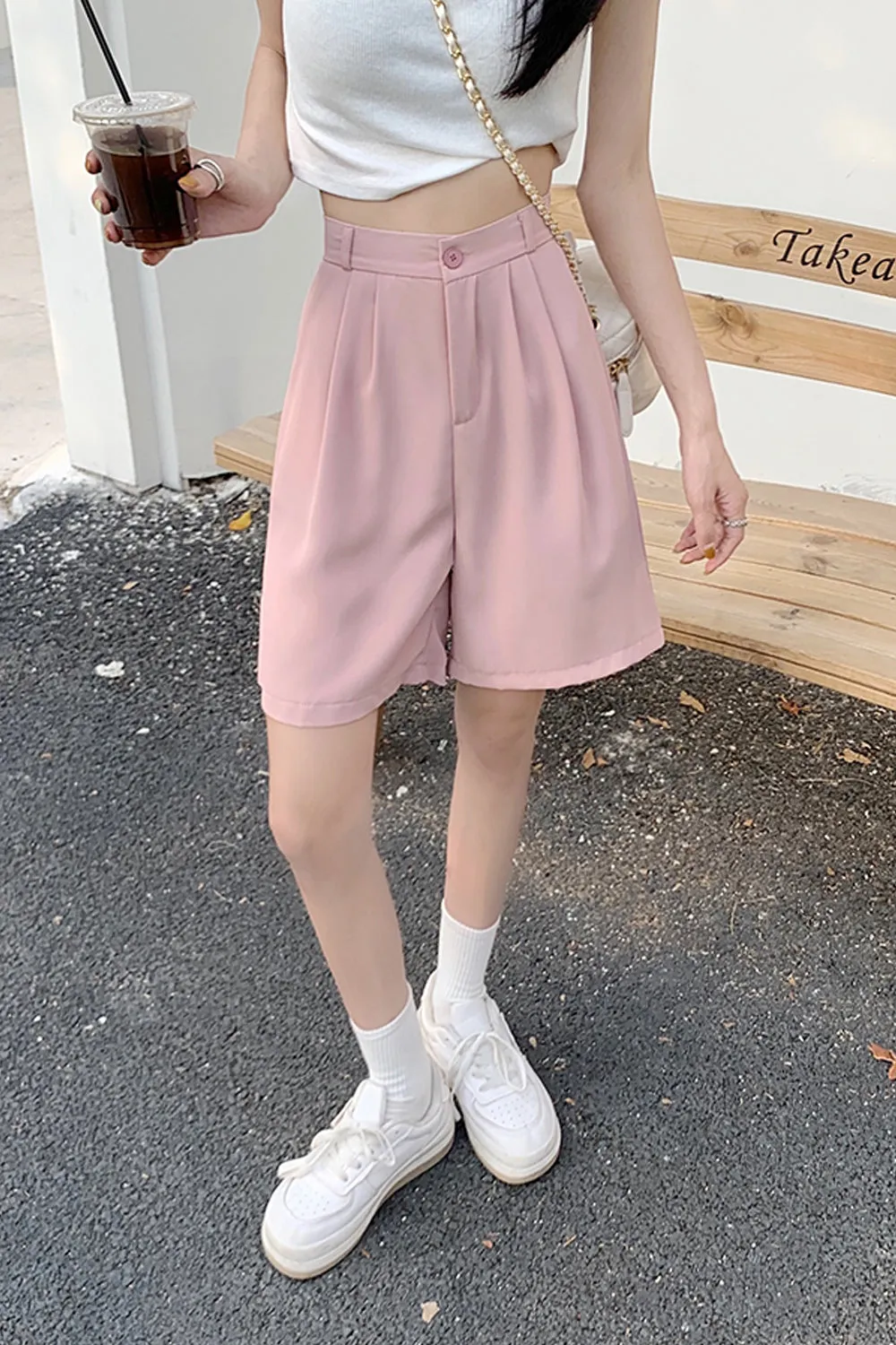 Casual Colors Elegant Shorts Pants
