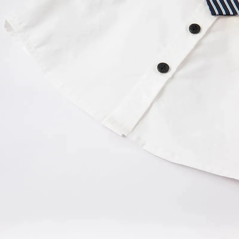 Children's Summer Clothes White Shirt