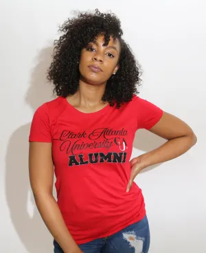 Clark Atlanta | SCRIPT ALUMNI Red Ladies Tees (**)