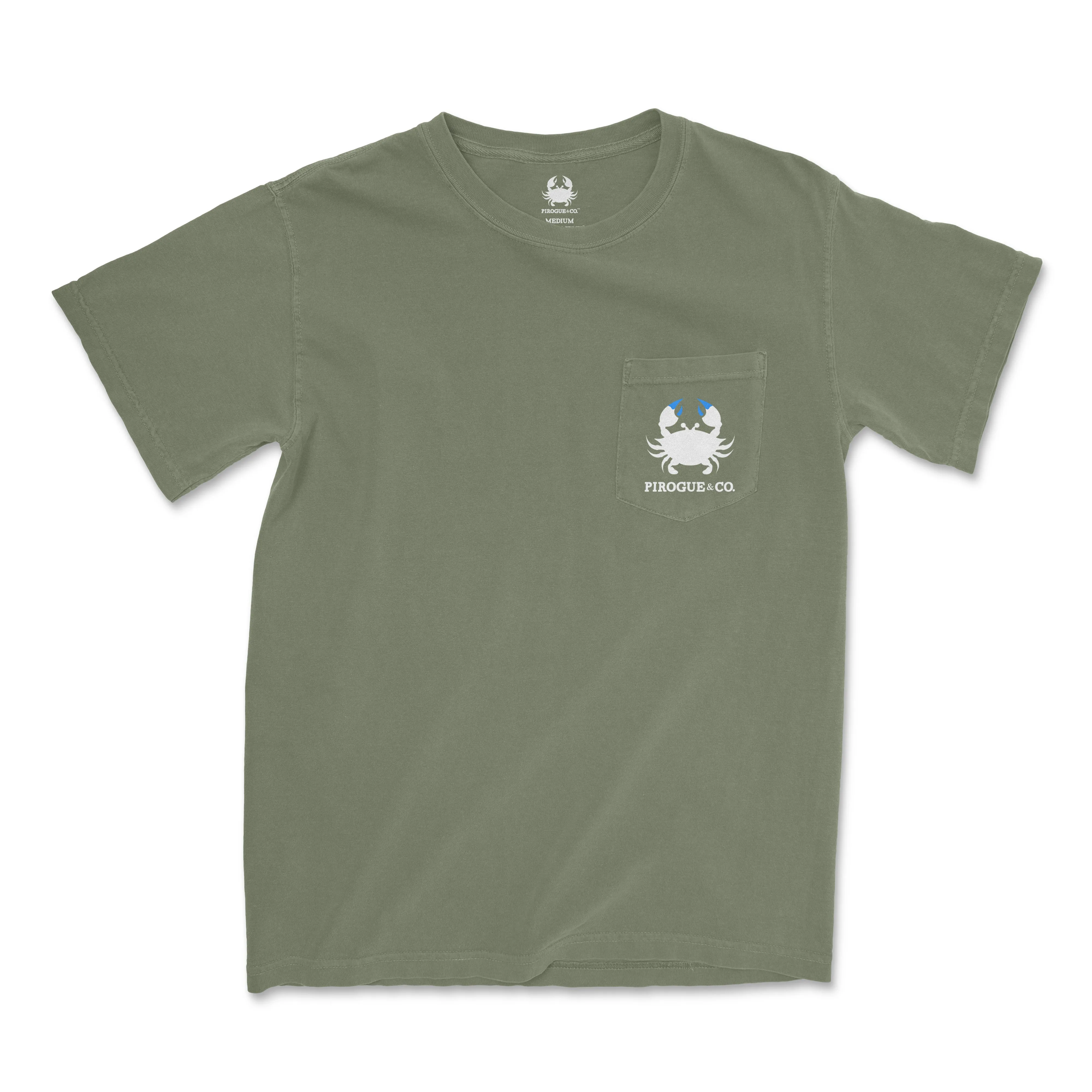 Classic Crab Tee | Moss Green