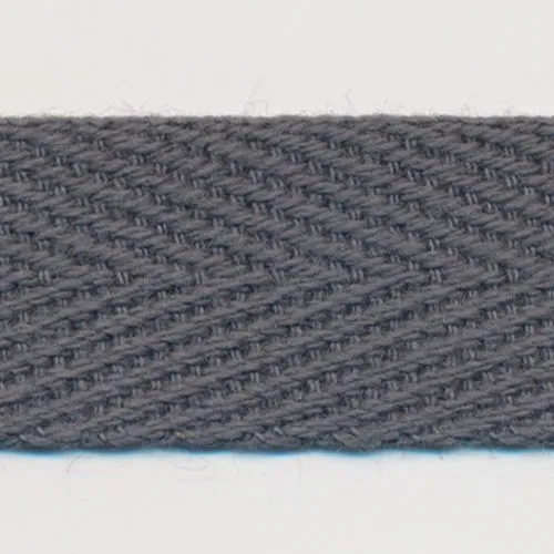 Cotton Herringbone Tape #105 Steel Black