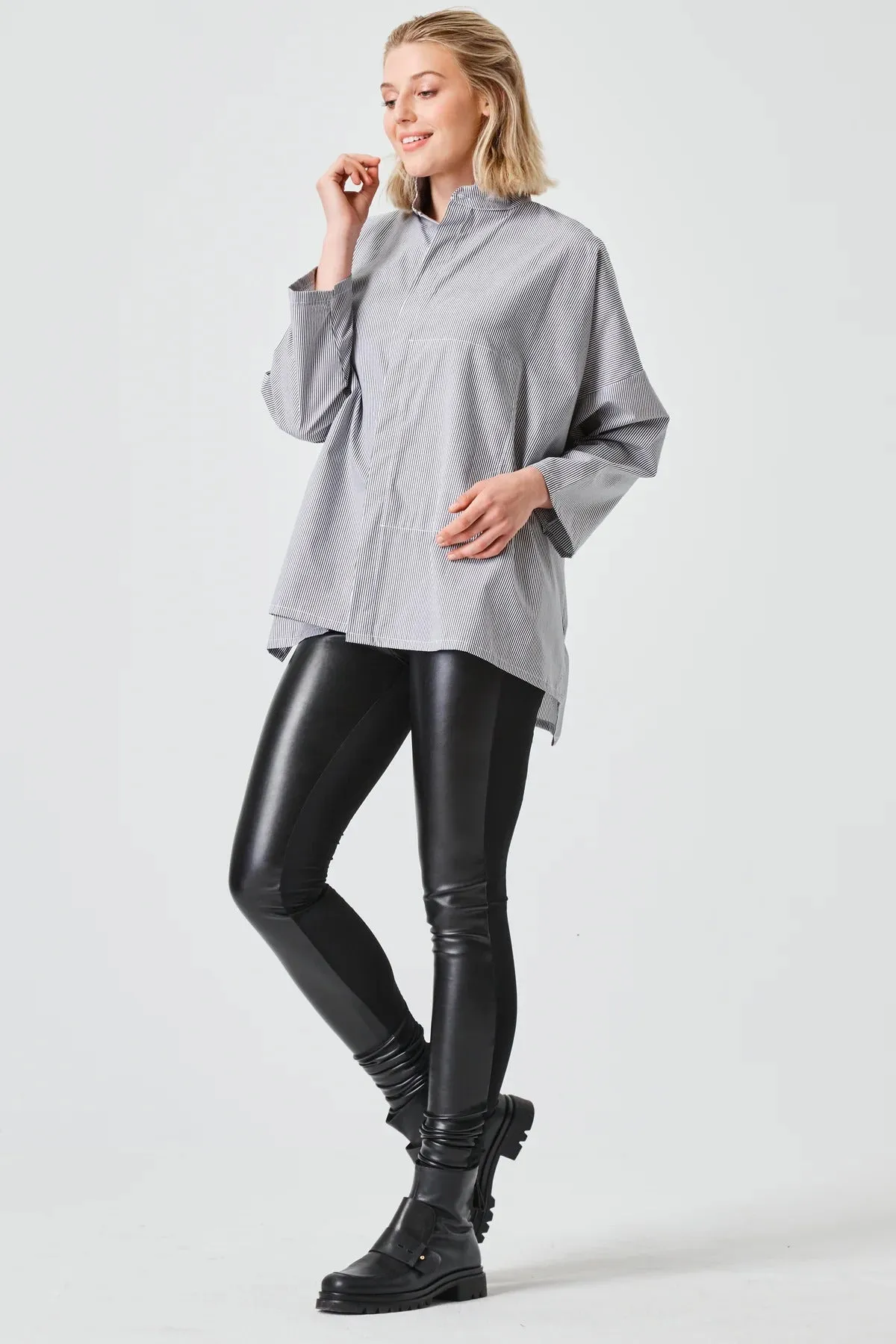 Cotton Signature Shirt in Stripe