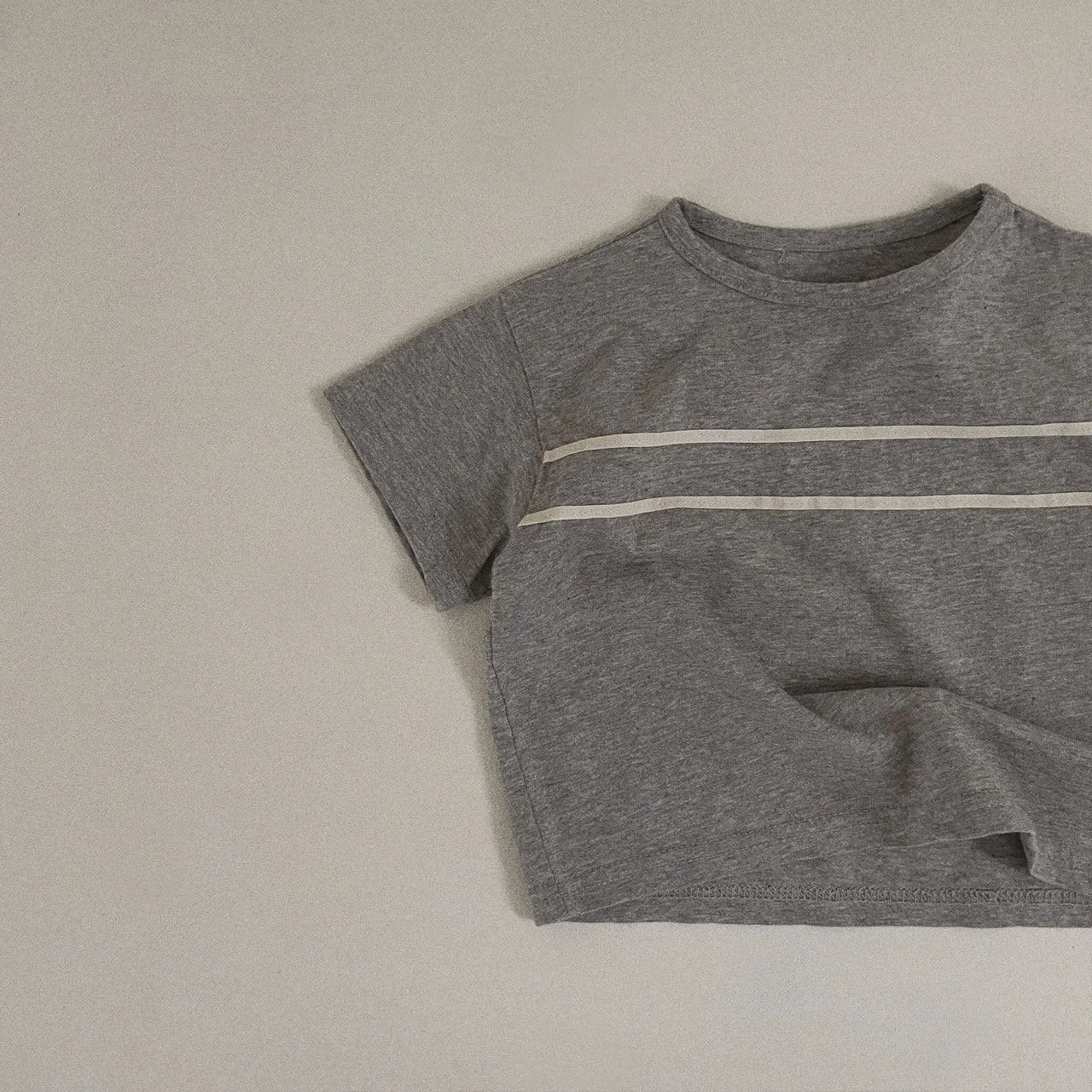 Cotton Tape Tee, Grey