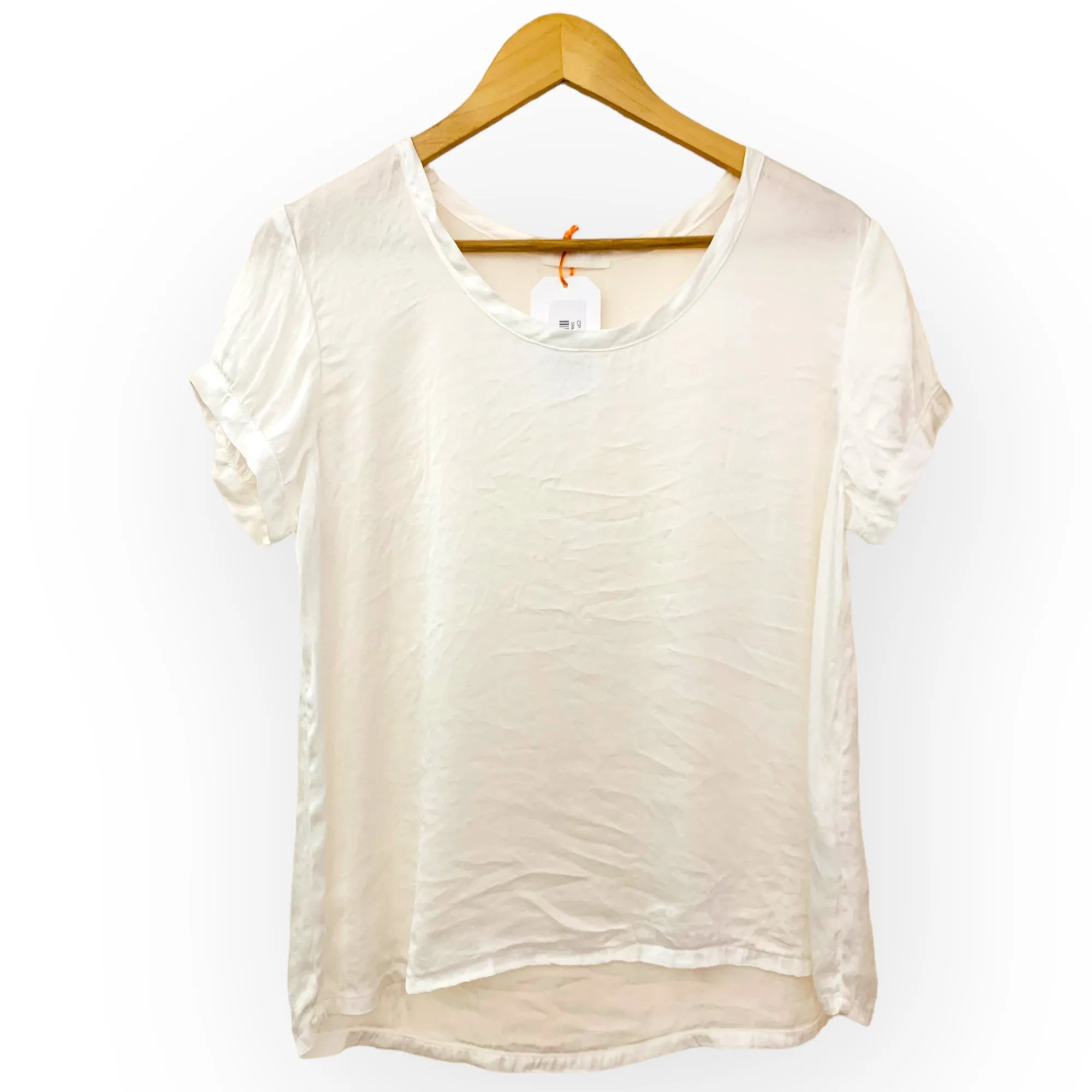 CP - Elodie Silk Tee | White