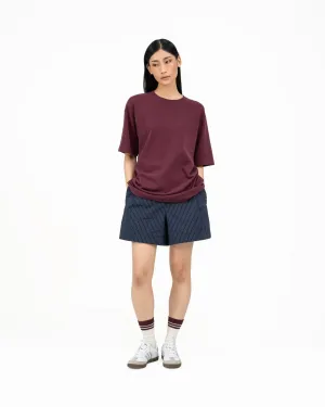 Cupro Signature Tee - Mulberry