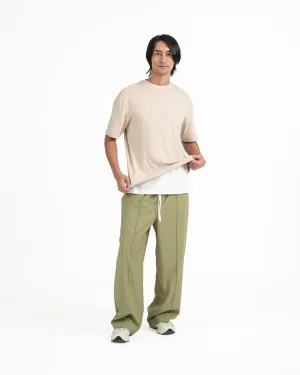 Cupro Signature Tee - Stone