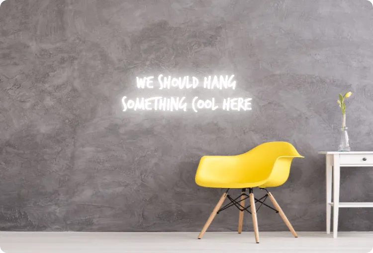 Custom order: we should hang  something Cool here