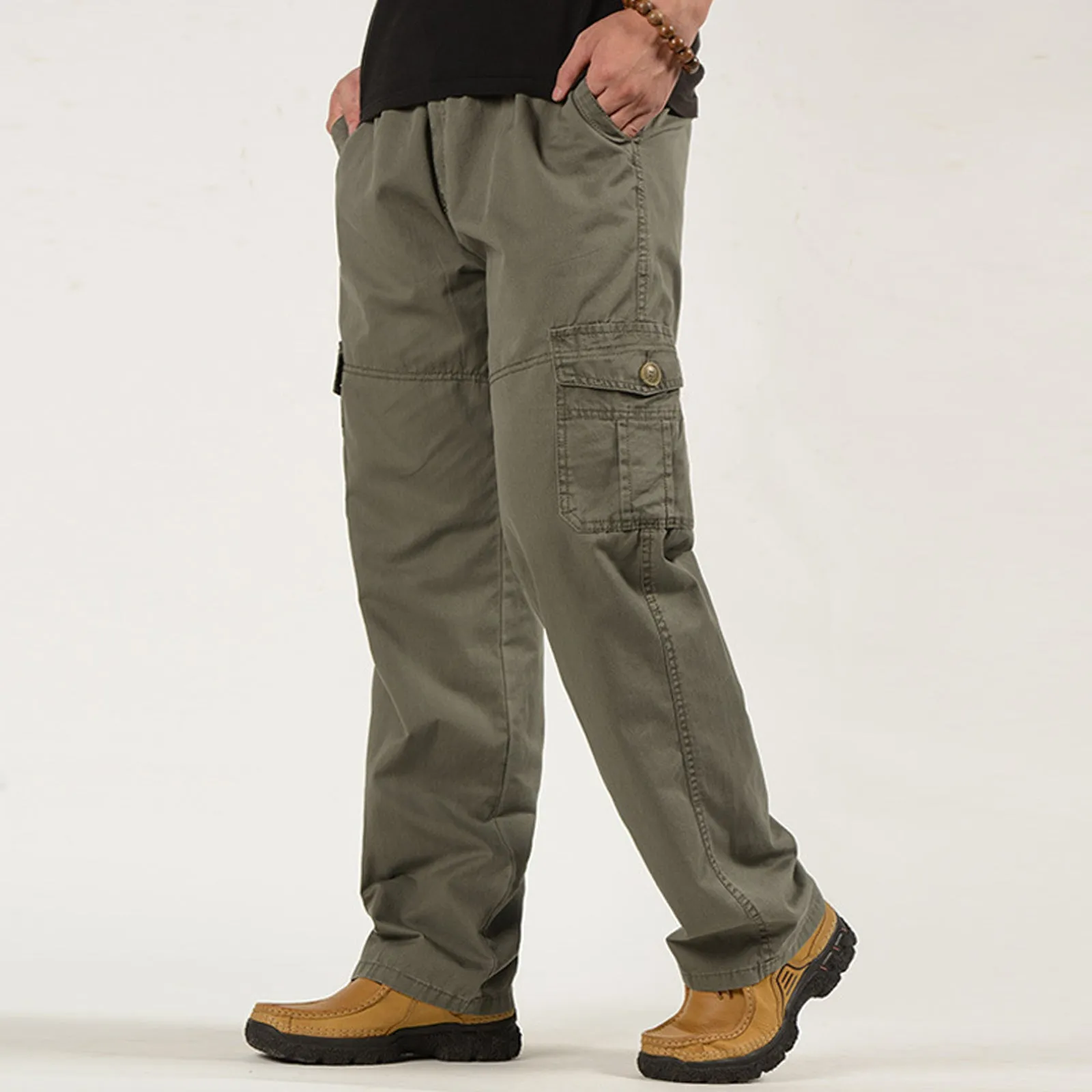 CUSUAL LOOSE MULTI-POCKETS  CARGO PANTS