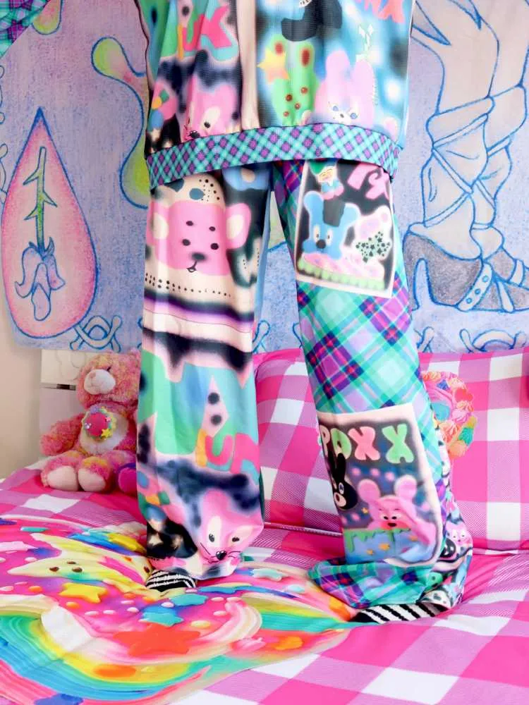 Cyber Loose Flare Pants