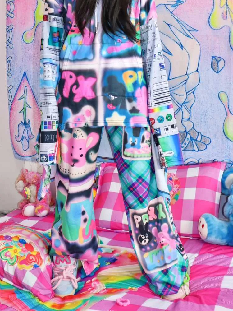 Cyber Loose Flare Pants