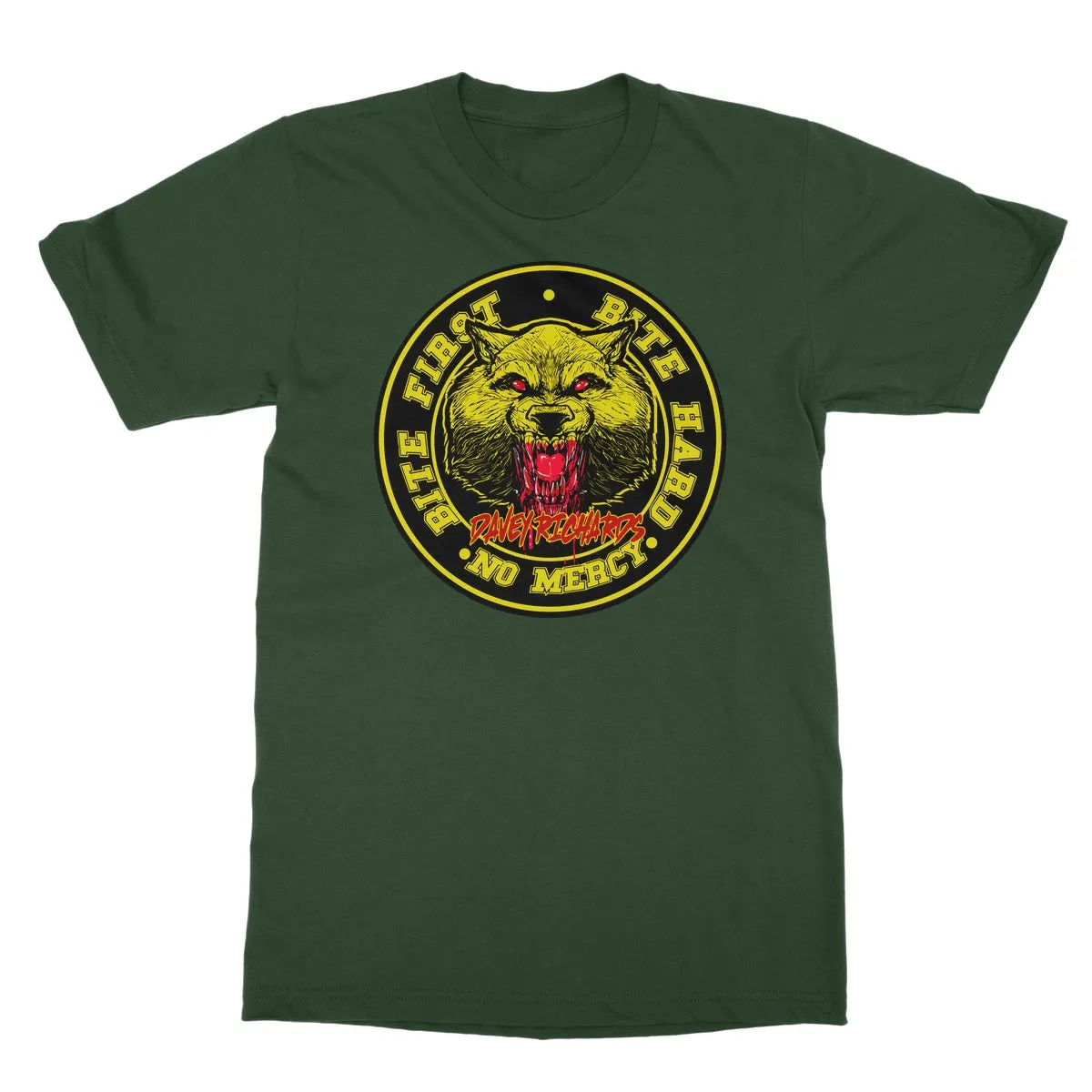 Davey Richards Bite First Logo Softstyle T-Shirt