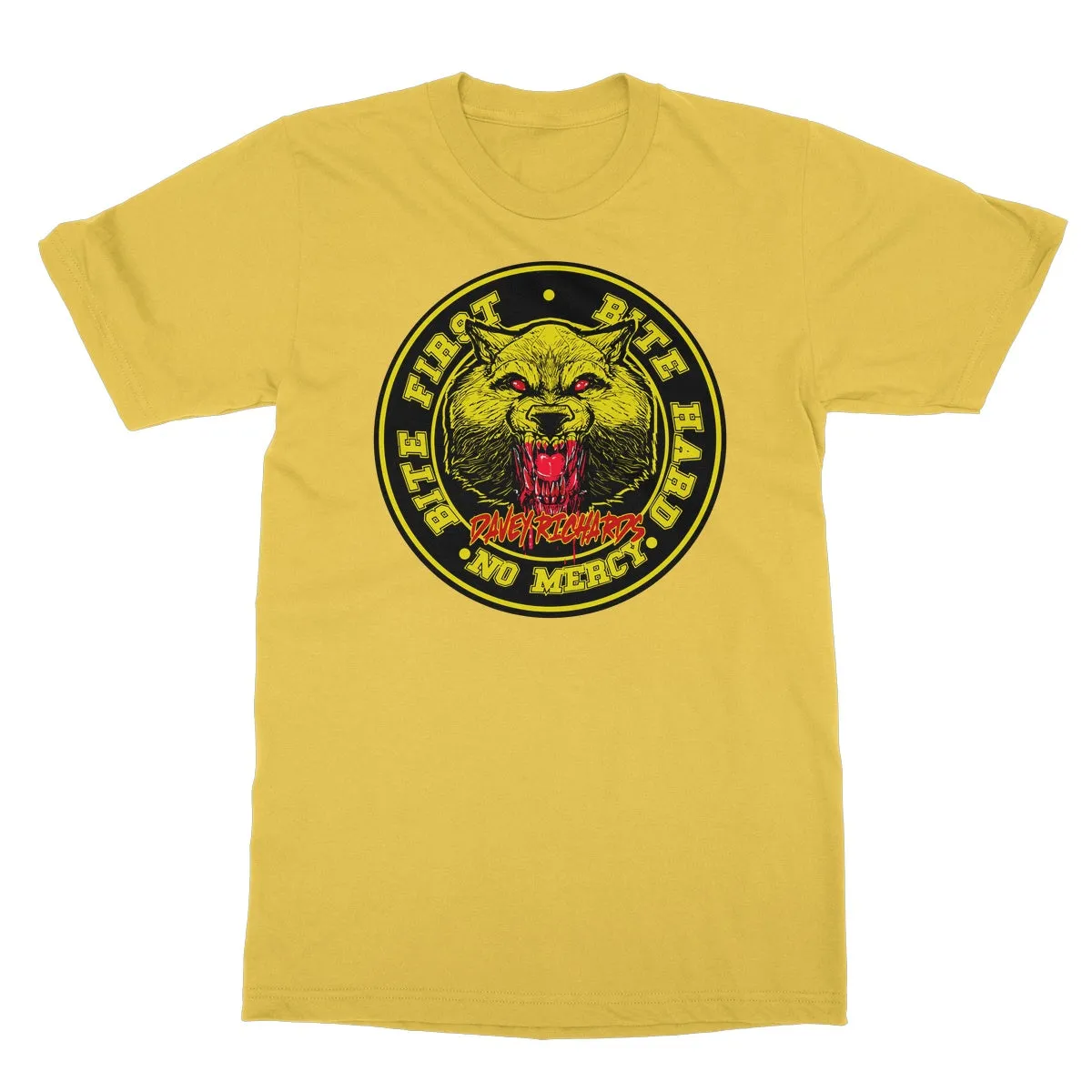 Davey Richards Bite First Logo Softstyle T-Shirt