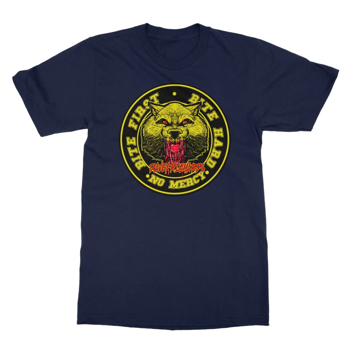 Davey Richards Bite First Logo Softstyle T-Shirt