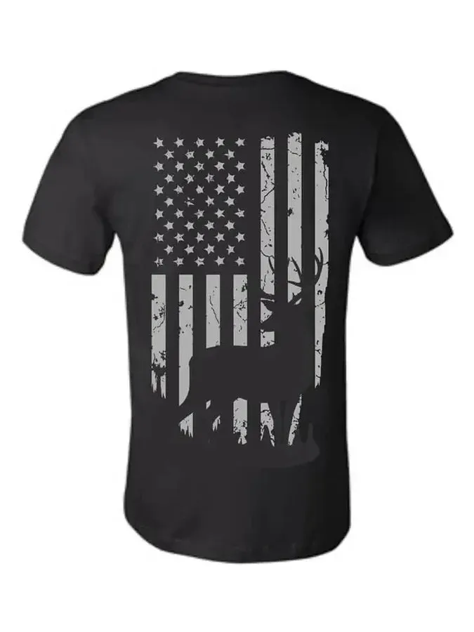Deer Flag Graphic Tee