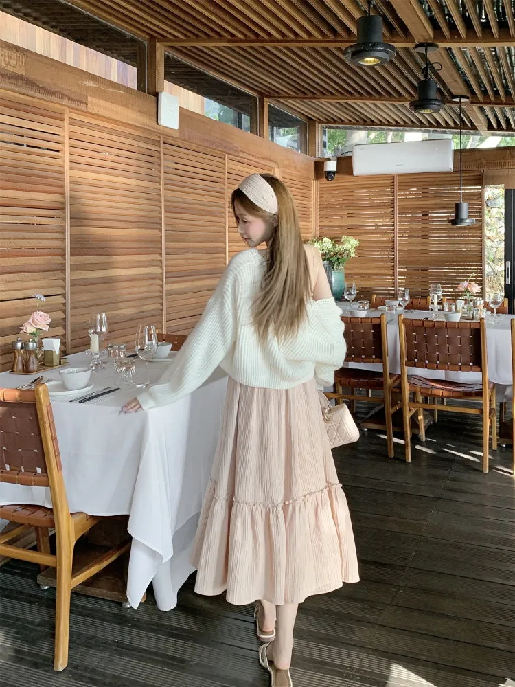 Delicate Lace Ribbon Dress