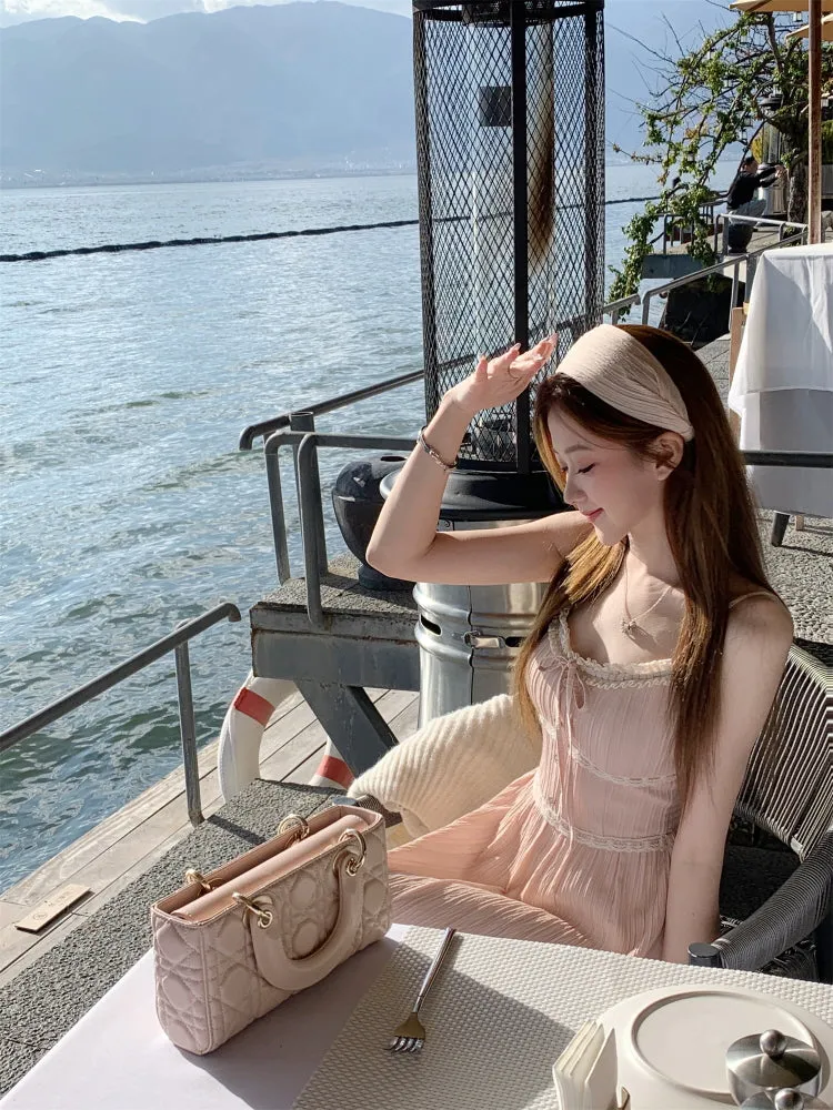 Delicate Lace Ribbon Dress