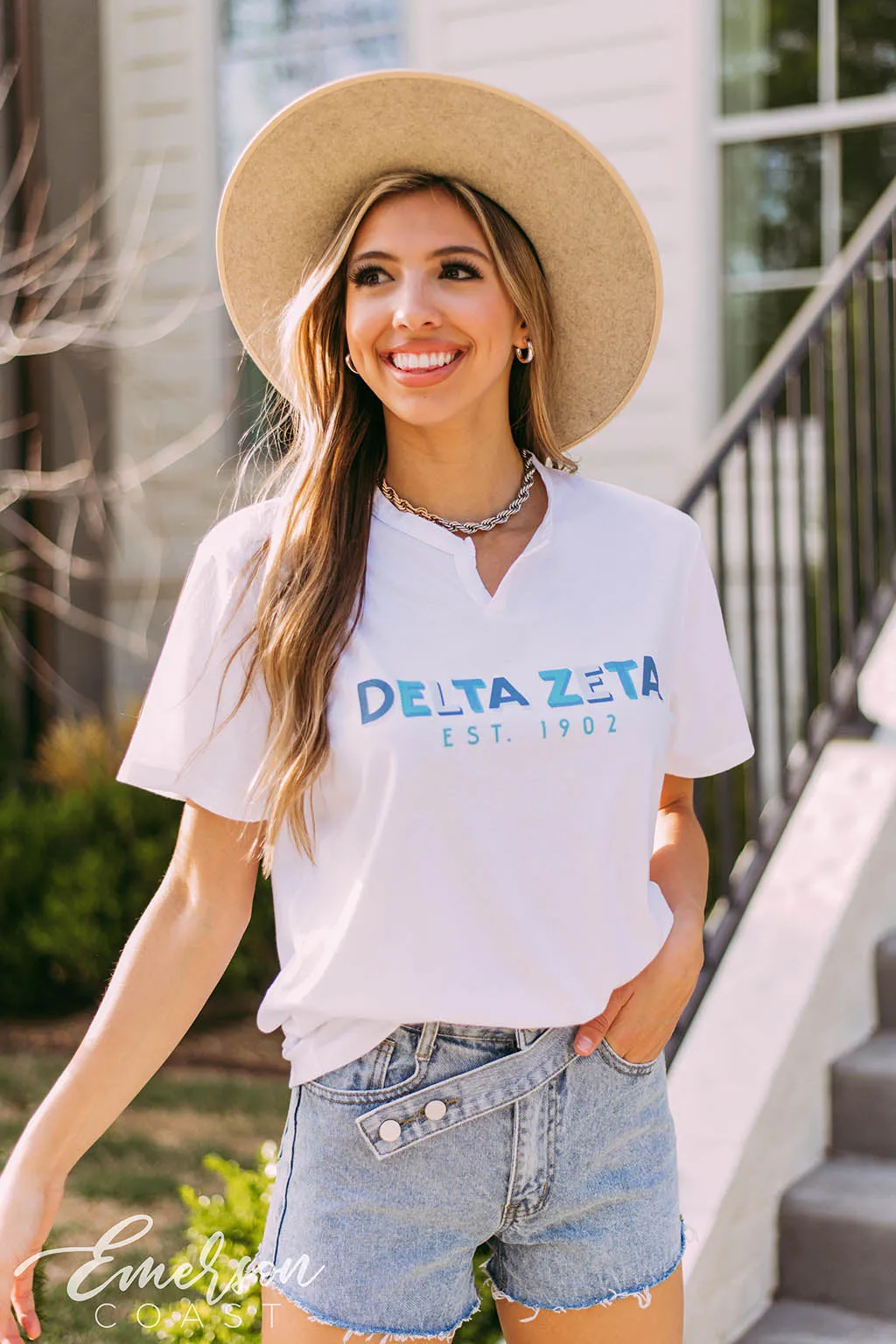 Delta Zeta Recruitment Notch Tee